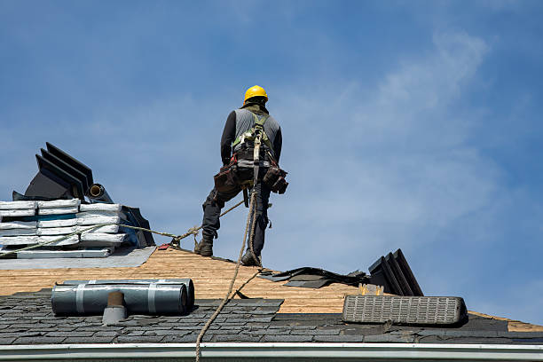 Professional Flat Roof Repair technician working in Azle, TX